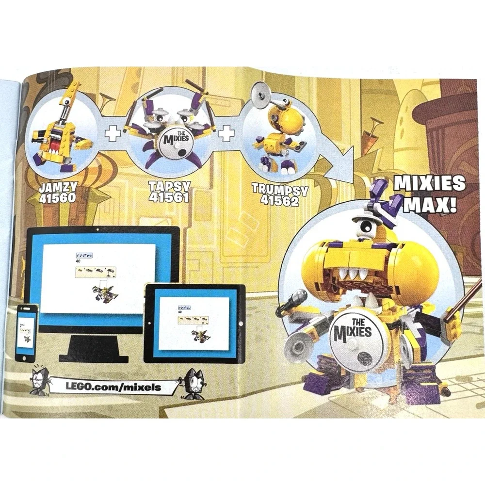 LEGO Mixels Jamzy 41560 Tapsy 41561 Trumpsy 41562 Mixies Series 7 Set Complete